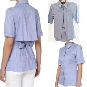 Stella McCartney Open Back Button Down Blouse Size 38 IT